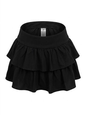 Girls' Black Ruffle Skort